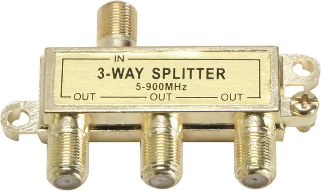 Alt view image 2 of 4 - Rosewill - 3-Way Coaxial Cable Splitter