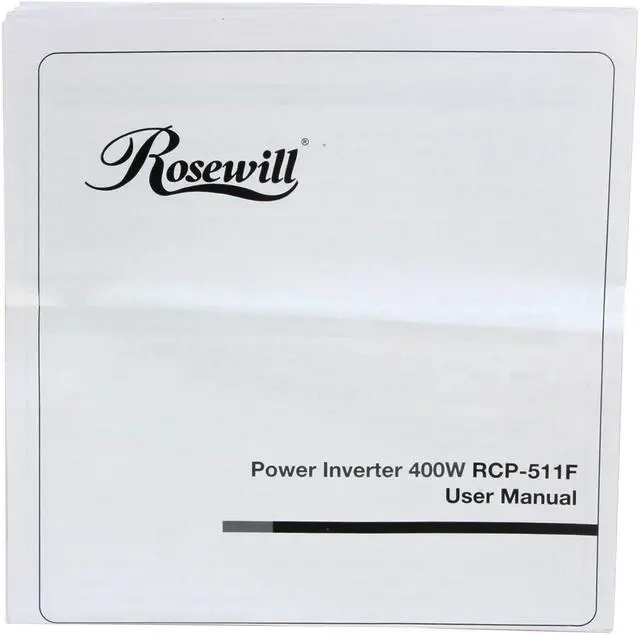 Alt view image 8 of 8 - Rosewill RCP-511F 400W DC To AC Power Inverter