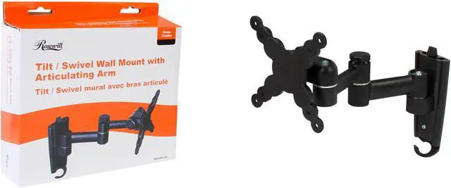Alt view image 5 of 5 - Rosewill RMS-MA2740 - 13" - 24" LCD LED TV Articulating Tilt & Swivel Wall Mount - Max. Load 40 lbs., VESA Up to 100x100mm, Black, Compatible with Samsung, Vizio, Sony, Panasonic, LG and Toshiba TV