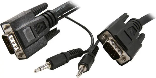 Main image of Rosewill RCW-H9022 - 10-Foot VGA / SVGA Male to Male Cable with 3.5mm Stereo Audio Connector