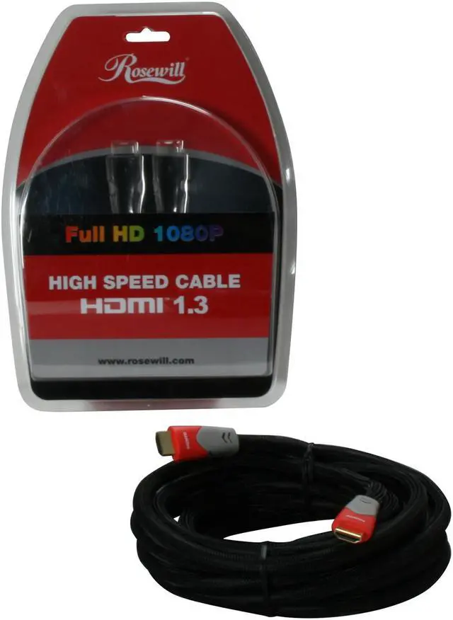 Alt view image 3 of 3 - Rosewill - A/V High Speed HDMI Cable - 15 FEET