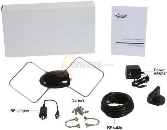 Alt view image 4 of 4 - Rosewill RMS-HDA5000 Amplified Digital HDTV Antenna - Indoor/Outdoor