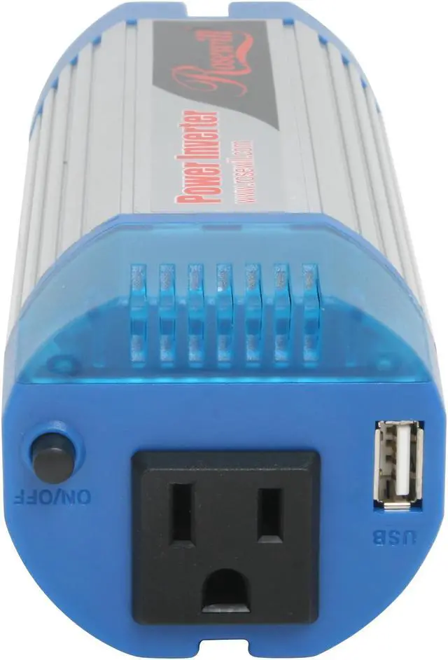 Alt view image 3 of 5 - Rosewill RCP-E150C – 150-Watt Can-Sized Silent Car Power Inverter with 1 Amp USB Port