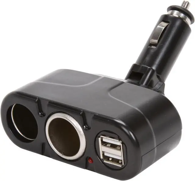 Main image of Rosewill RCP-A03TU Dual Cigarette Outlet Adaptor with Dual USB Port at 2 Amp
