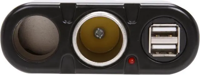 Alt view image 2 of 4 - Rosewill RCP-A03TU Dual Cigarette Outlet Adaptor with Dual USB Port at 2 Amp