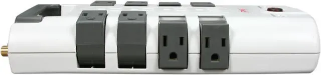 Alt view image 3 of 5 - Rosewill RME-SCCYRB01 Premium 4320 Joules Power Surge Protector with RJ11 and Coax Protection