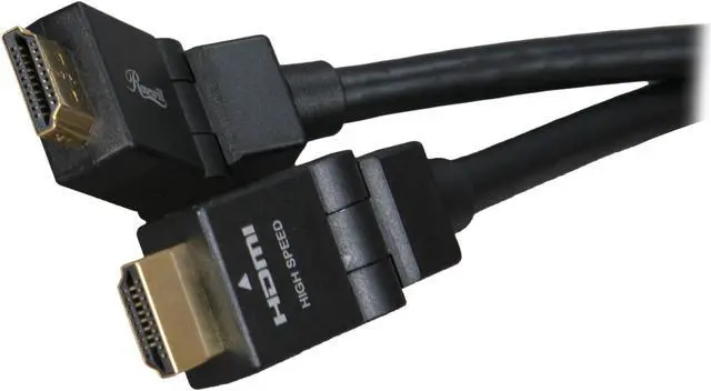 Alt view image 3 of 5 - Rosewill-Pellucid HD Series High Speed Swivel HDMI Cable with Ethernet (15 FEET)
