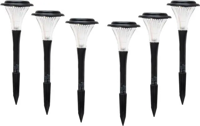 Main image of Rosewill Black Solar Garden Lights - 6 Lights Set