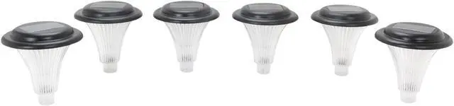 Alt view image 3 of 6 - Rosewill Black Solar Garden Lights - 6 Lights Set