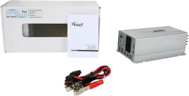 Alt view image 5 of 5 - Rosewill RCI-300TS 300W Pure Sine Wave Power Inverter