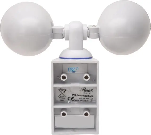 Alt view image 4 of 8 - Rosewill RSL-113 - Dual Head PIR Solar Motion Sensor Light