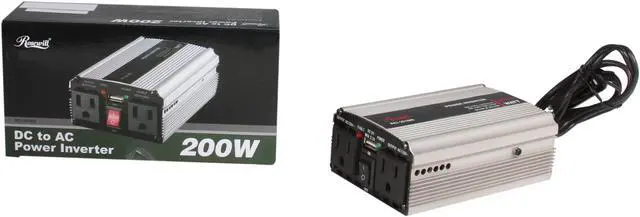 Alt view image 5 of 5 - Rosewill RCI-201MS 200W DC To AC Power Inverter with one 2.1A USB Port