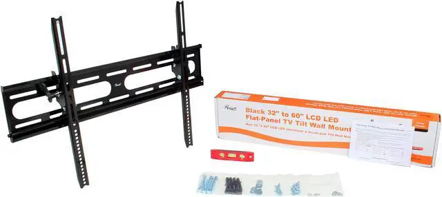 Alt view image 6 of 6 - Rosewill RHTB-11006 - 32" to 60" LCD LED TV Tilt Wall Mount - Max. Load 132 lbs. Television, VESA Up to 700 x 500mm, Black