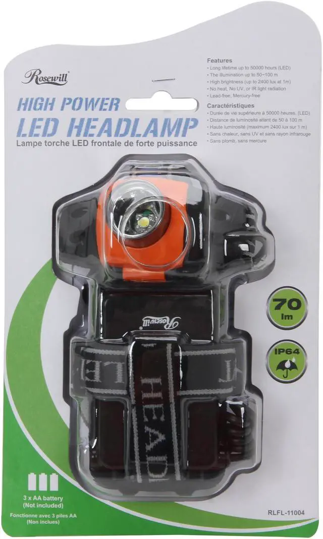 Alt view image 6 of 6 - Rosewill RLFL-11004 1W 70 Lumens LED Head Lamp