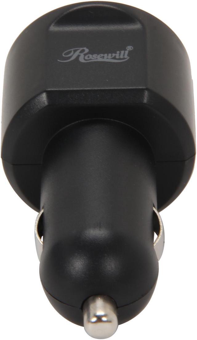 Alt view image 4 of 5 - Rosewill REPA-12001 - Black, 3.1A (2.1A + 1A) Dual USB Car Adapter / Fast Charger - Charges Your iPad, iPhone, iPod, Smartphone & MP3 / 4 Player
