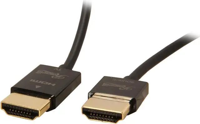 Main image of Rosewill RCHD-12002 6 ft. Black Ultra Slim HDMI Cable w/ RedMere Technology