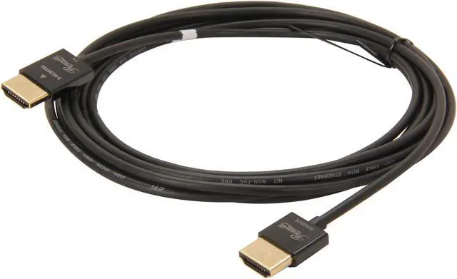 Alt view image 2 of 3 - Rosewill RCHD-12003 10 ft. Black Ultra Slim HDMI Cable w/ RedMere Technology