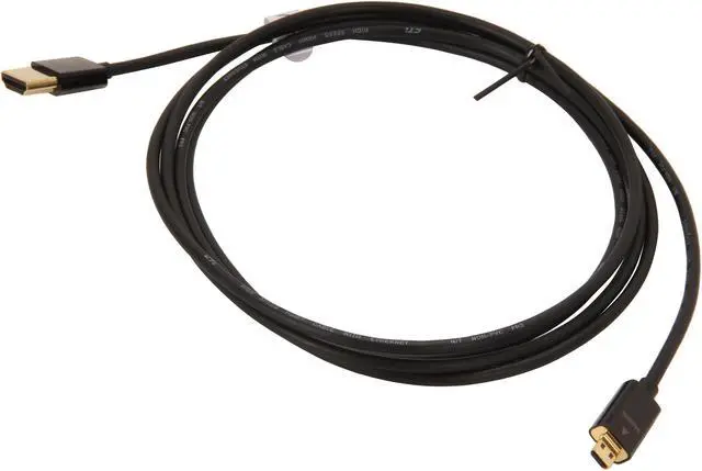 Alt view image 2 of 3 - Rosewill RCHM-12001 - 6-Foot Ultraslim-to-Micro HDMI Cable (A to D Type)