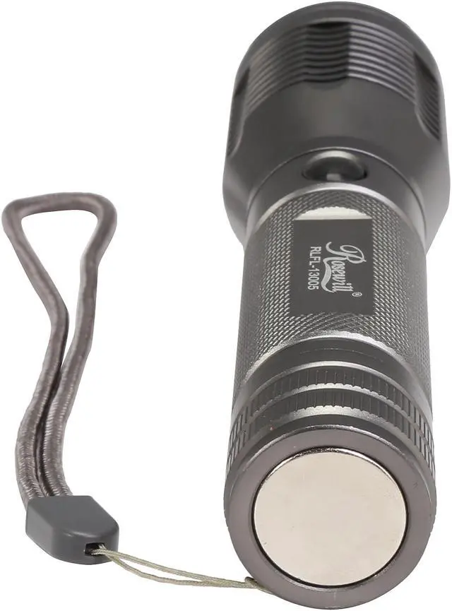 Alt view image 4 of 6 - Rosewill RLFL-13005 Adjustable Focus Zoom Cree XML-U2 LED Magnetic Base Flashlight Set 1000 Lumens with Samsung 18650 Li-ion Rechargeable Battery