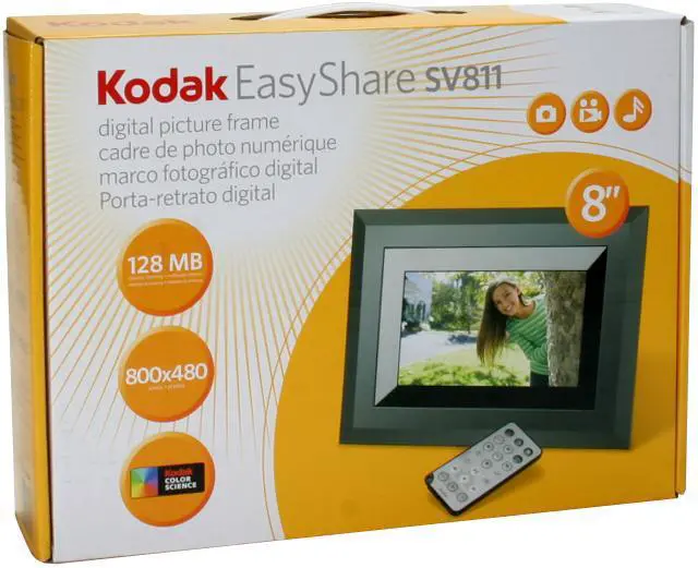 Alt view image 12 of 12 - Kodak EasyShare SV811 8" 8" 800 × 480 TRUE DIGITAL Digital Photo Frame