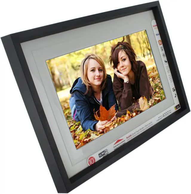 Alt view image 7 of 12 - Kodak EasyShare W1020 10.2" 800 x 480 Digital Photo Frame w/ Home Décor Kit