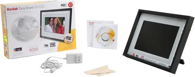 Alt view image 8 of 8 - Kodak EasyShare W1020 10.2" 800 x 480 Wireless Digital Photo Frame with Home Décor Kit