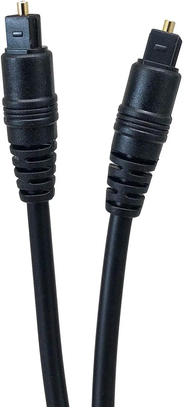 Main image of Micro Connectors 6 Feet Molded TOSLINK to TOSLINK Digital Optical Audio Cable (M06-826-6)