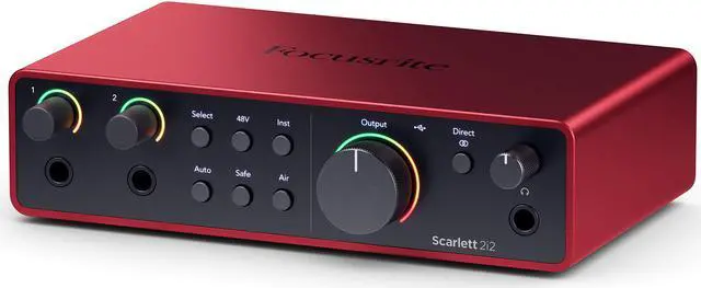 Alt view image 5 of 5 - Focusrite Scarlett 2i2 (4th Gen) USB Audio Interface