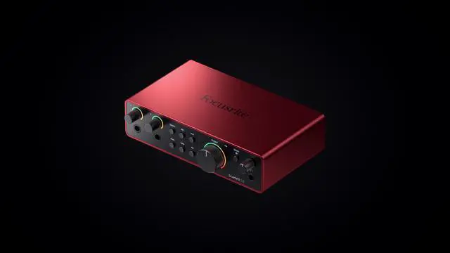 Alt view image 4 of 5 - Focusrite Scarlett 2i2 Studio 4th Gen, 2-in, 2-out USB audio interface with a condenser microphone and headphones & 3m XLR cable