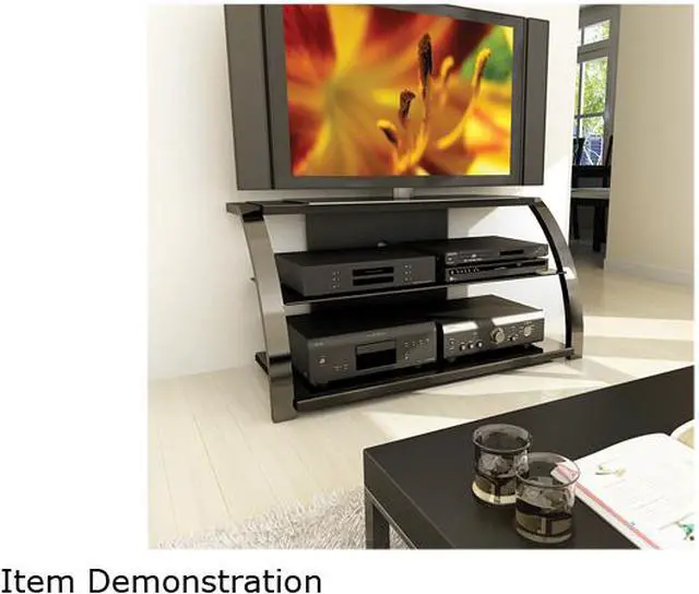 Alt view image 2 of 2 - Sonax ML-1444 37" - 50" Milan 46" Gun Metal TV Stand