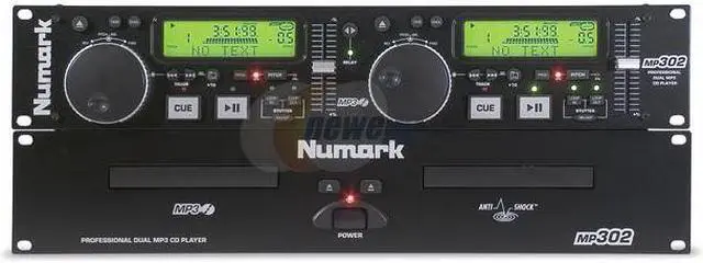 Alt view image 2 of 3 - Numark MP302 Rack-Mount Professional Dual MP3/CD Player