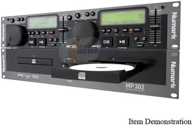 Alt view image 3 of 3 - Numark MP302 Rack-Mount Professional Dual MP3/CD Player