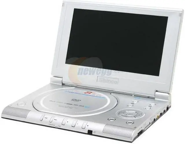 Alt view image 3 of 10 - Shinco SDP-1850 Portable DivX DVD Player w/ 8" LCD, 3-in-1 Card Reader & USB Jack