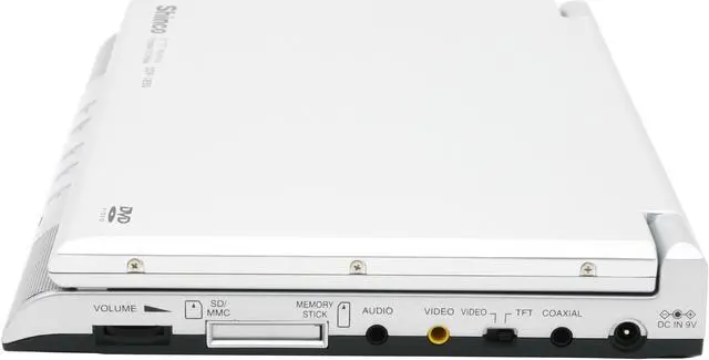Alt view image 6 of 10 - Shinco SDP-1850 Portable DivX DVD Player w/ 8" LCD, 3-in-1 Card Reader & USB Jack