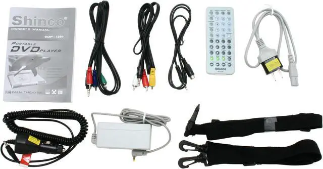 Alt view image 10 of 11 - Shinco SDP-1250 Portable MPEG4 DVD Player w/10.2" LCD,  3-in-1 Card Slot