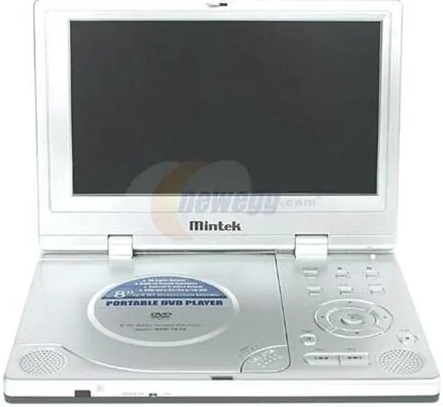 Alt view image 3 of 11 - Mintek MDP-1810/BUN Portable DVD Player W/ 8" 16:9 LCD