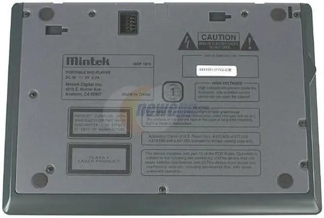 Alt view image 8 of 11 - Mintek MDP-1810/BUN Portable DVD Player W/ 8" 16:9 LCD
