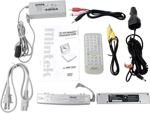 Alt view image 10 of 11 - Mintek MDP-5860 Portable DVD Player W/ 5" 4:3 LCD