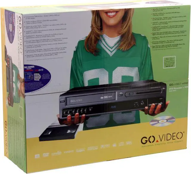 Alt view image 8 of 8 - GO VIDEO DVD Recorder & VCR Combo VR2940