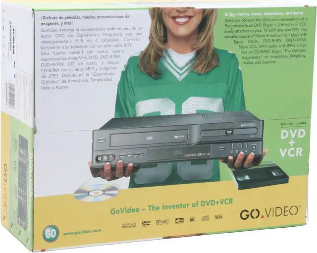 Alt view image 6 of 6 - GO VIDEO DVD Player & VCR Combo DV1040