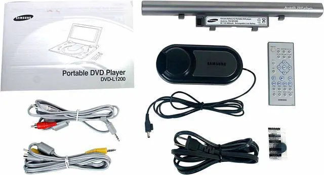 Alt view image 8 of 9 - SAMSUNG DVD-L1200 Portable DVD Players W/ 12.1" 16:9 LCD & Extremely Thin Design