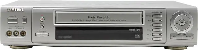 Alt view image 2 of 6 - SAMSUNG SV5000W Worldwide 4-Head Hi-Fi VCR with Digital Signal Conversion System