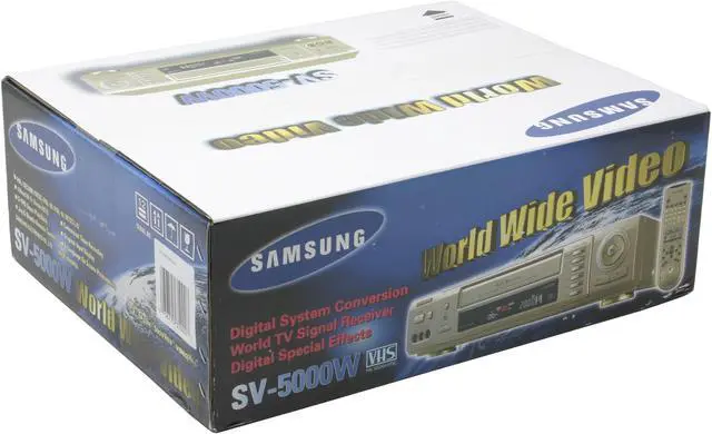 Alt view image 6 of 6 - SAMSUNG SV5000W Worldwide 4-Head Hi-Fi VCR with Digital Signal Conversion System