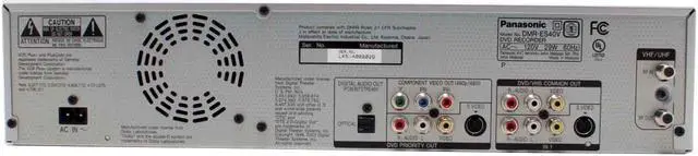 Alt view image 5 of 10 - Panasonic DVD Recorder & VCR Combo DMR-ES40V