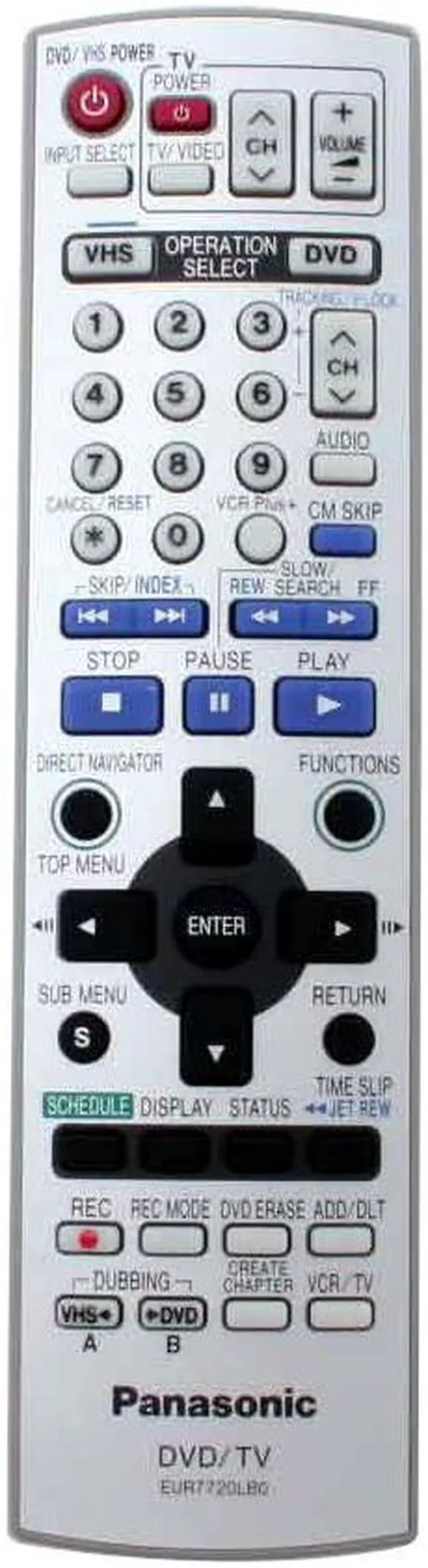 Alt view image 7 of 10 - Panasonic DVD Recorder & VCR Combo DMR-ES40V