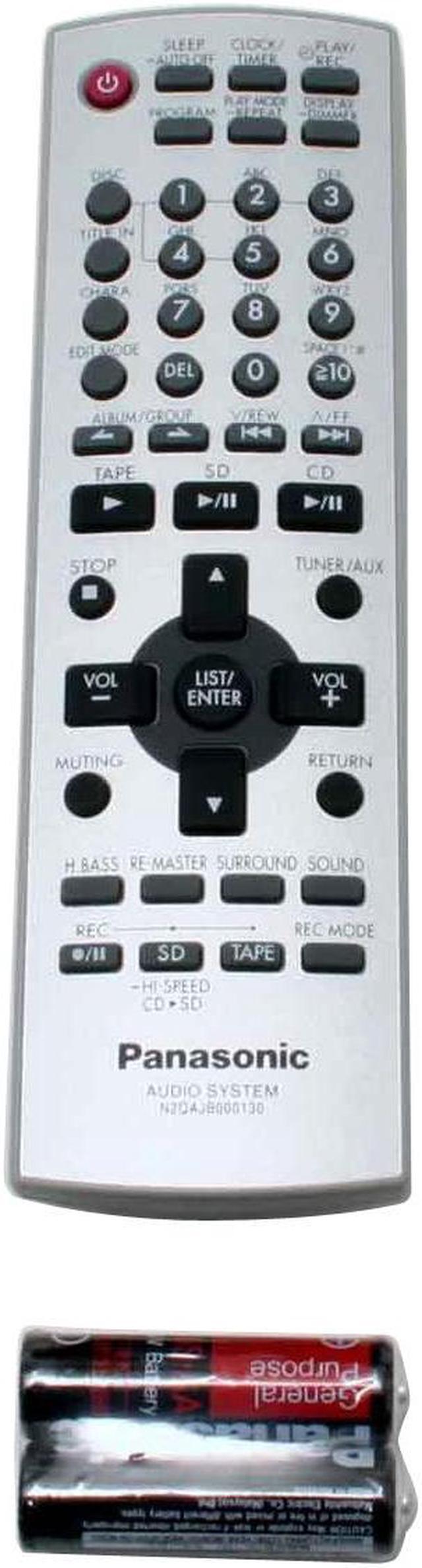 Alt view image 16 of 19 - Panasonic CD/Cassette/MP3/Radio 5-Disc Changer Shelf System SC-PM71SD