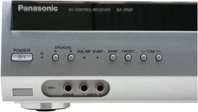 Alt view image 4 of 9 - Panasonic SA-XR55S 7.1-Channel Silver Home Theater Receiver