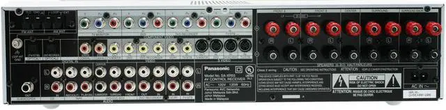 Alt view image 5 of 9 - Panasonic SA-XR55S 7.1-Channel Silver Home Theater Receiver