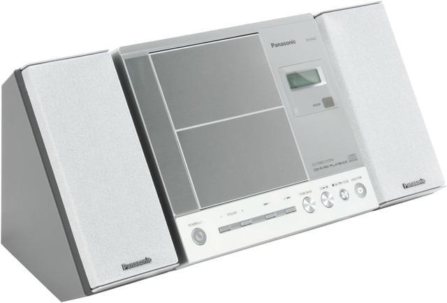 Alt view image 3 of 16 - Panasonic CD/MP3/Radio 1-Disc Changer Shelf System SC-EN25