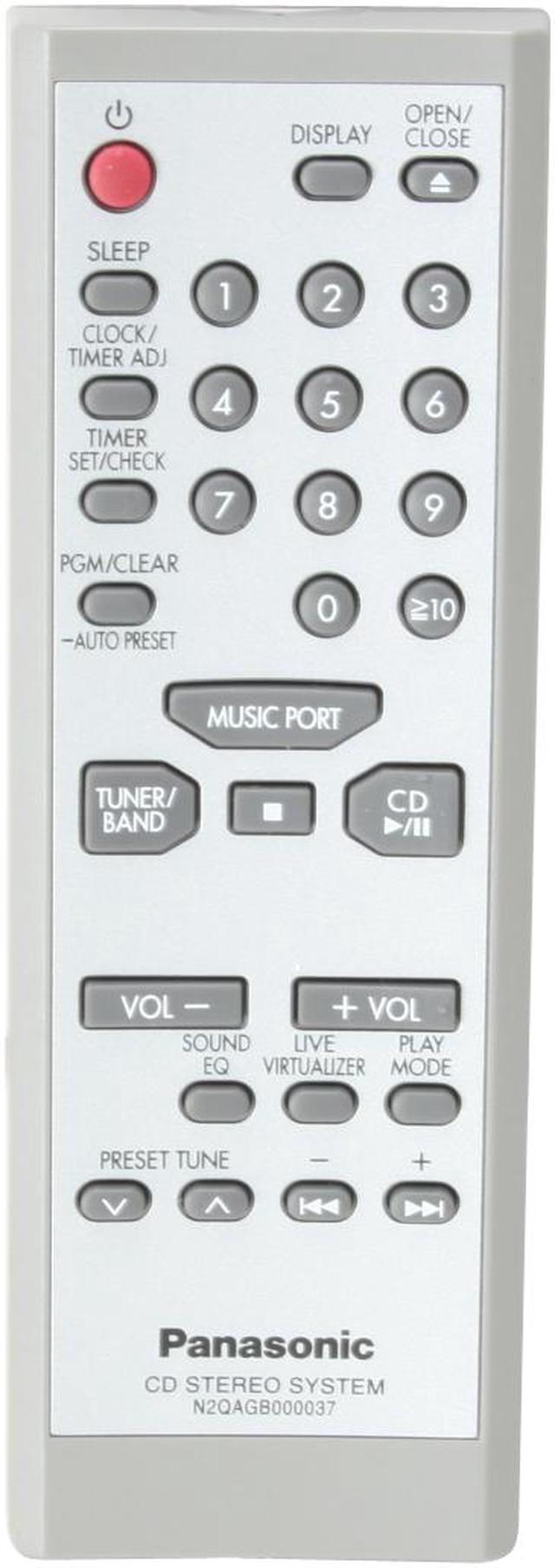 Alt view image 15 of 16 - Panasonic CD/MP3/Radio 1-Disc Changer Shelf System SC-EN25
